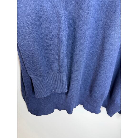 Peter Millar Whitaker Quarter-Zip Sweater Blue Men's XL Preppy - Picture 5 of 10